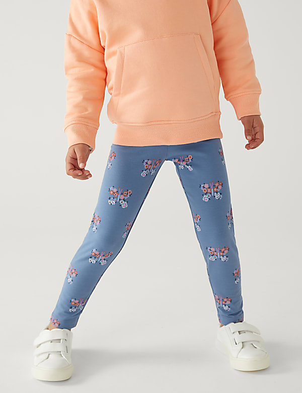 3pk Cotton Rich Printed Leggings