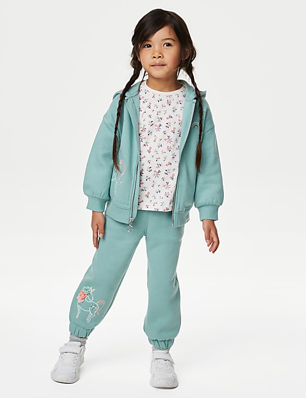 Jogging en coton à motif licorne (du 2 au 8&nbsp;ans) - FR