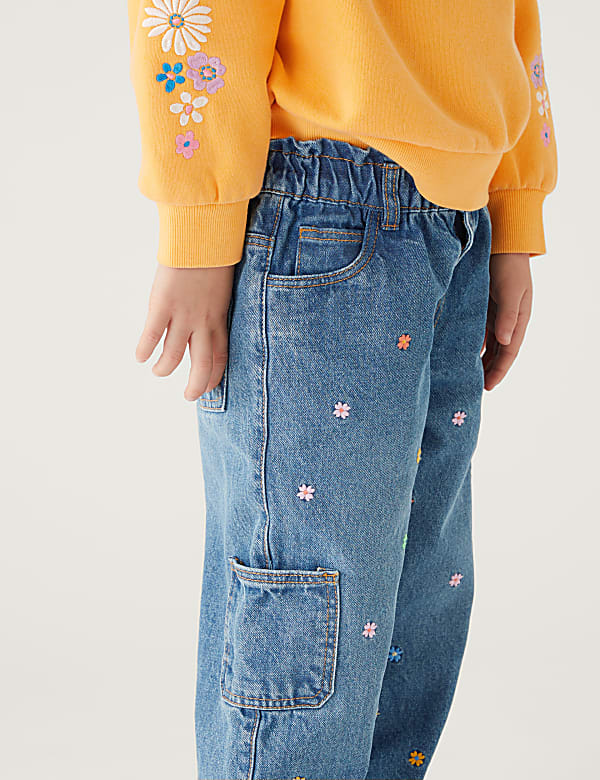 Denim Embroidered Jean (2-8 Yrs)