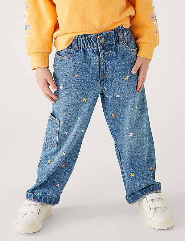 Denim Embroidered Jean (2-8 Yrs)