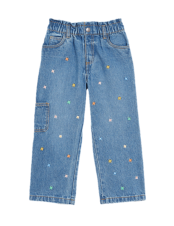 Denim Embroidered Jean (2-8 Yrs)