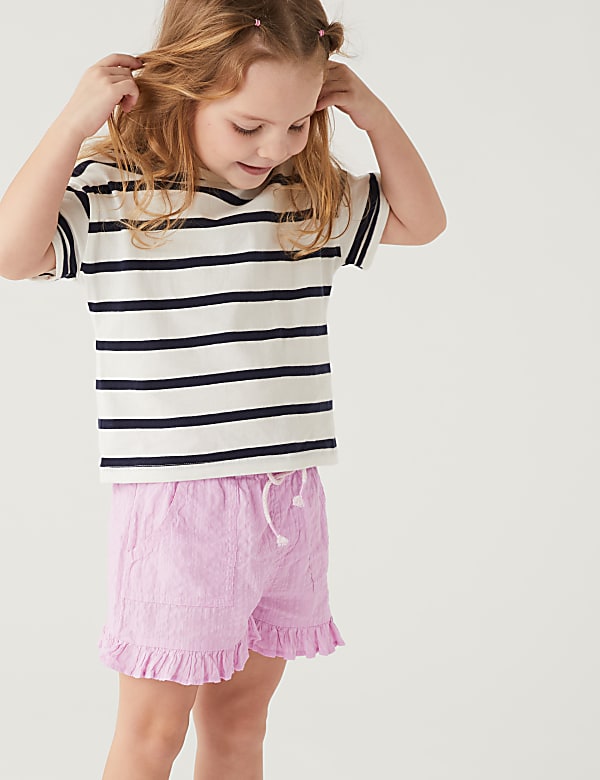 Pure Cotton Frill Shorts