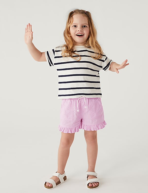 Pure Cotton Frill Shorts