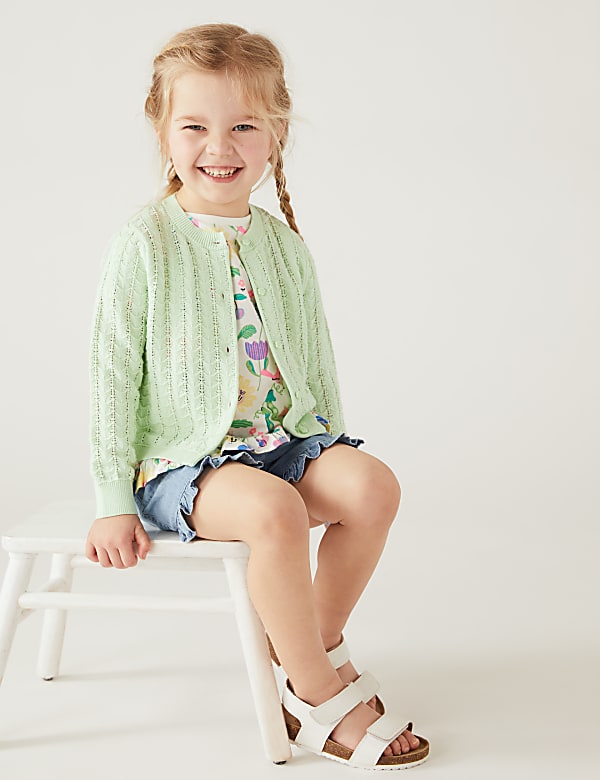 Pure Cotton Cardigan (2-8 Yrs)