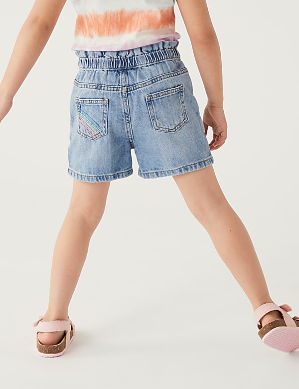Denim Heart Shorts