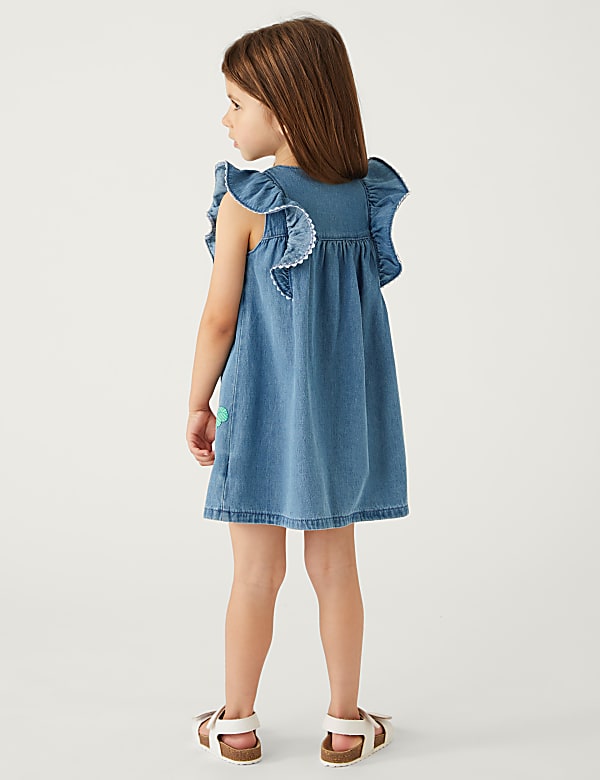 Denim Floral Dress