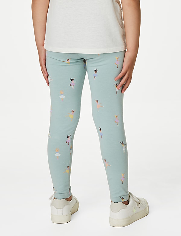 5pk Cotton Rich Ballet Leggings (2-8 Yrs)