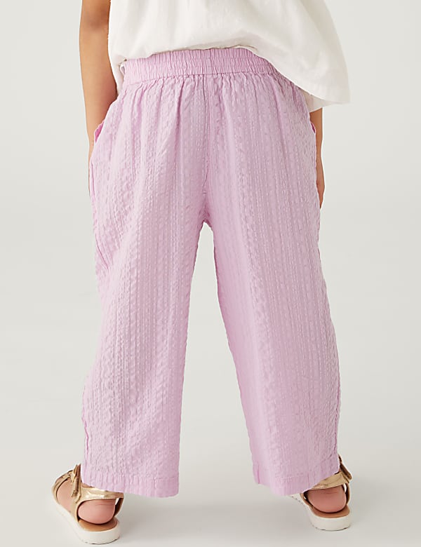 Pure Cotton Wide Leg Trousers