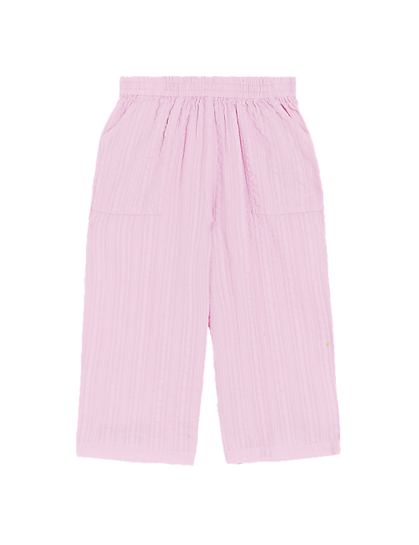 Pure Cotton Wide Leg Trousers