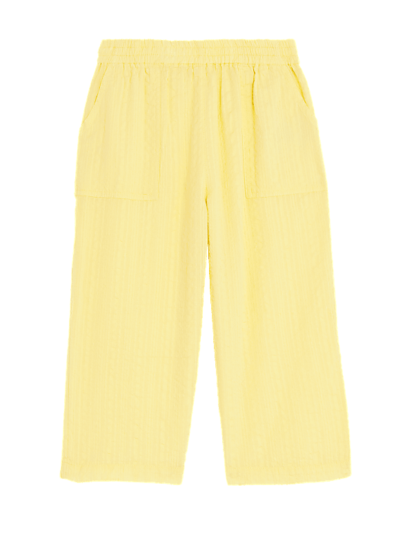 Pure Cotton Wide Leg Trousers