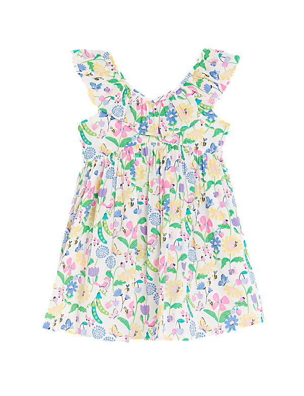 Pure Cotton Garden Floral Dress