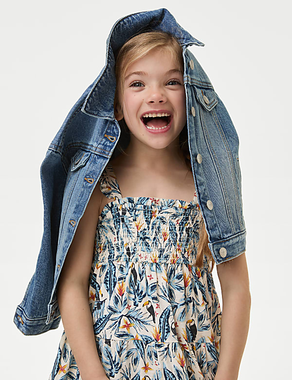 Pure Cotton Mini Me Printed Dress (2-8 Yrs)
