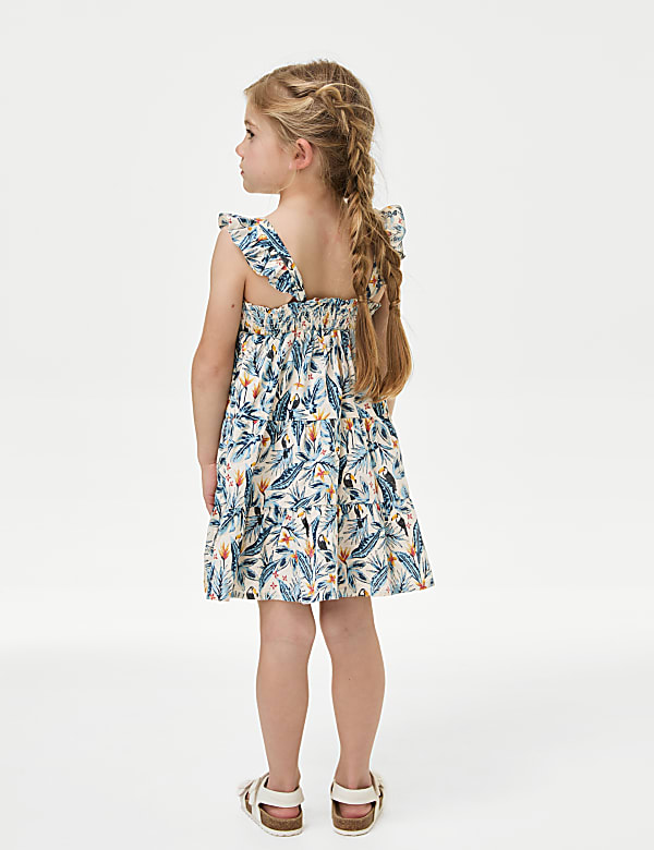 Pure Cotton Mini Me Printed Dress (2-8 Yrs)