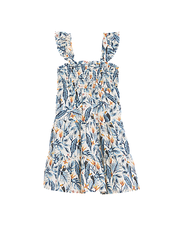 Pure Cotton Mini Me Printed Dress (2-8 Yrs)