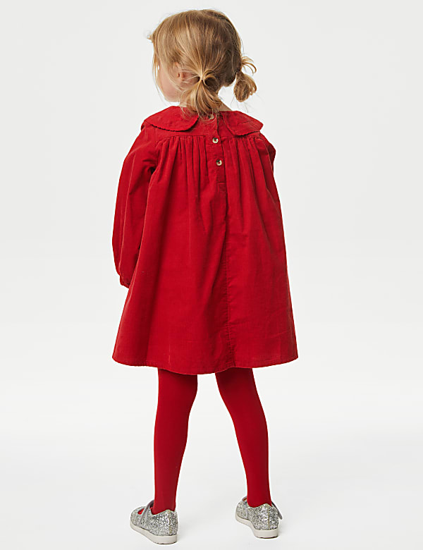 2pc Cotton Rich Corduroy Dress Outfit (2-8 Yrs) - CA