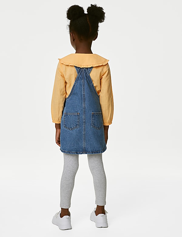 2pc Pure Cotton Squirrel Pinafore Outfit (2-8 Yrs)