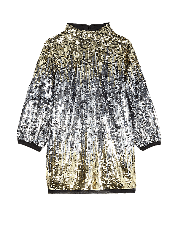 Sequin Ombre Dress (2-8 Yrs)