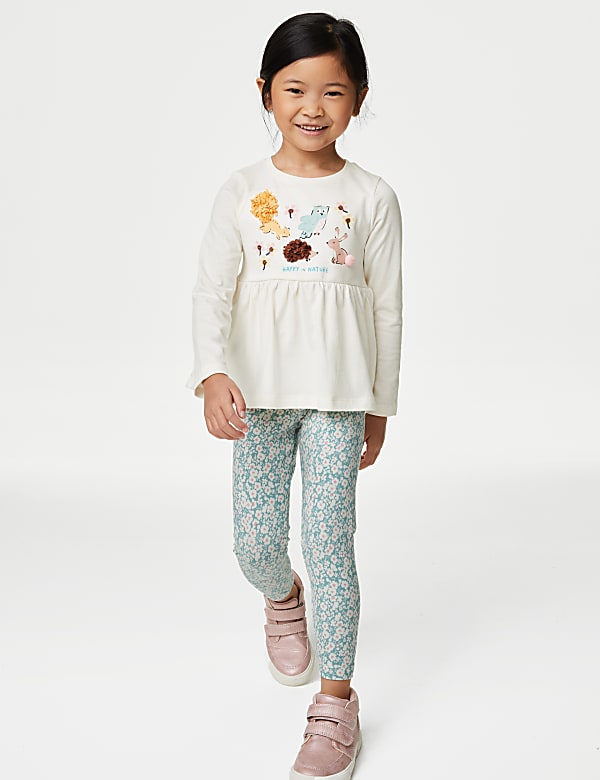 3pk Cotton Rich Assorted Leggings