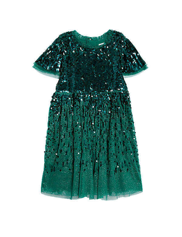 Sequin Tulle Party Dress (2-8 Yrs)