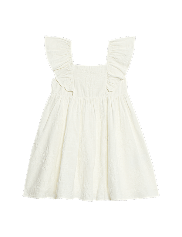 Pure Cotton Embroidered Dress (2-10 Yrs)