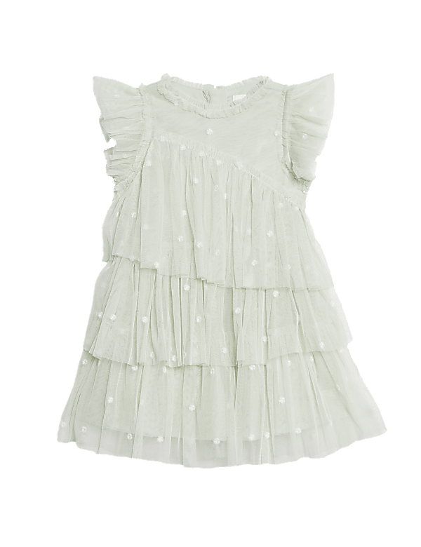 Embroidered Tulle Dress (2-16 Yrs)
