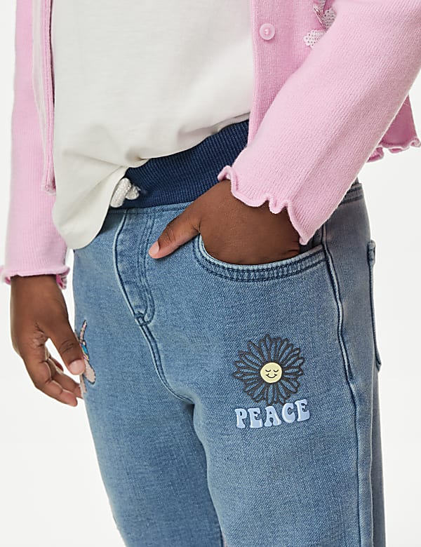 Regular Cotton Rich Unicorn Jeans (2-8 Yrs)