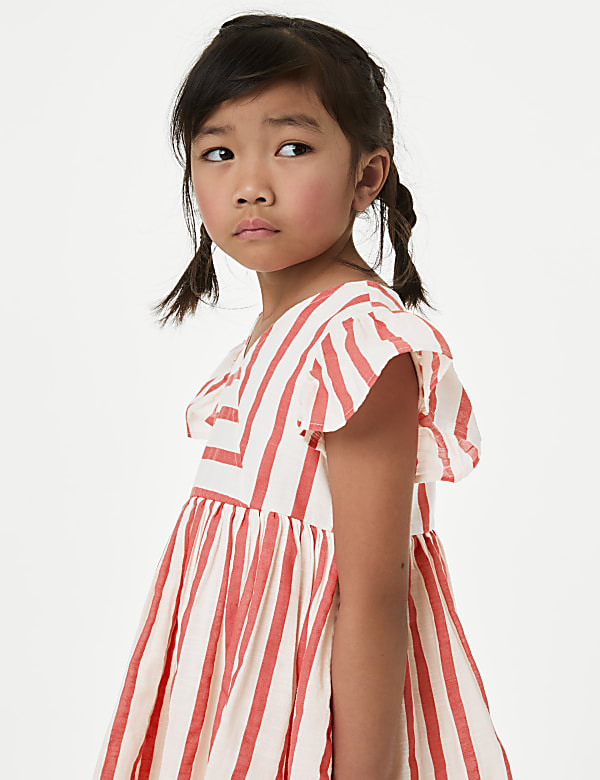 Pure Cotton Wrap Dress (2-8 Yrs) - US