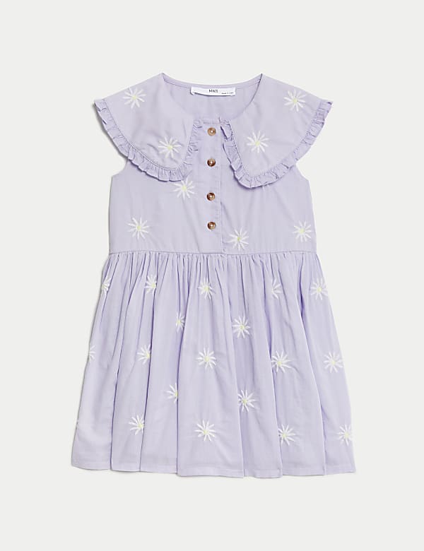 Robe 100 % coton à motif brodé (du 2 au 8 ans) - CH