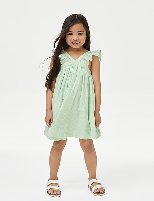 Cotton Rich Striped Dress (2-8 Yrs) - EE