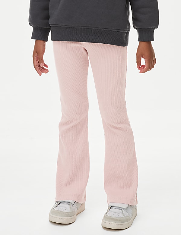 Wide Leg Cotton Rich Flared Leggings (2-8 Yrs)