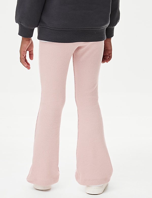 Wide Leg Cotton Rich Flared Leggings (2-8 Yrs)