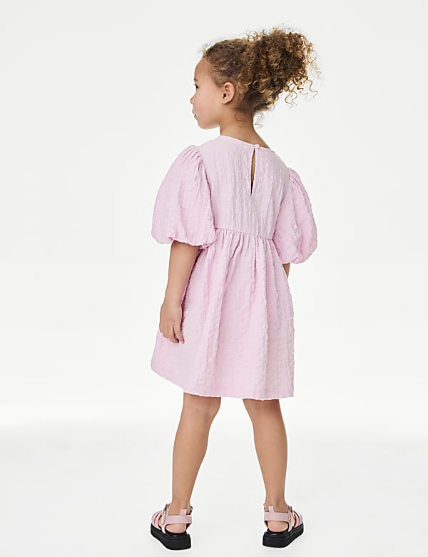 Pure Cotton Bow Dress (2-8 Yrs)