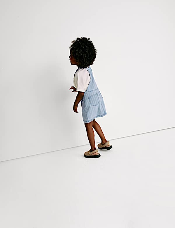 Denim Stripe Pinafore Outfit (2-8 Yrs)