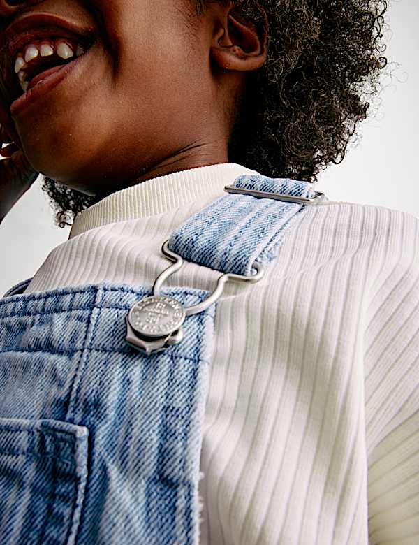 Denim Stripe Pinafore Outfit (2-8 Yrs)