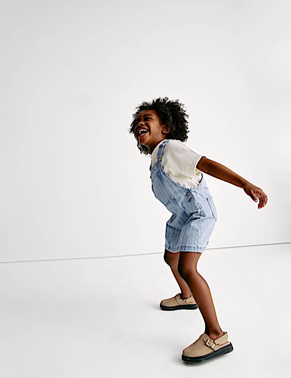 Denim Stripe Pinafore Outfit (2-8 Yrs)