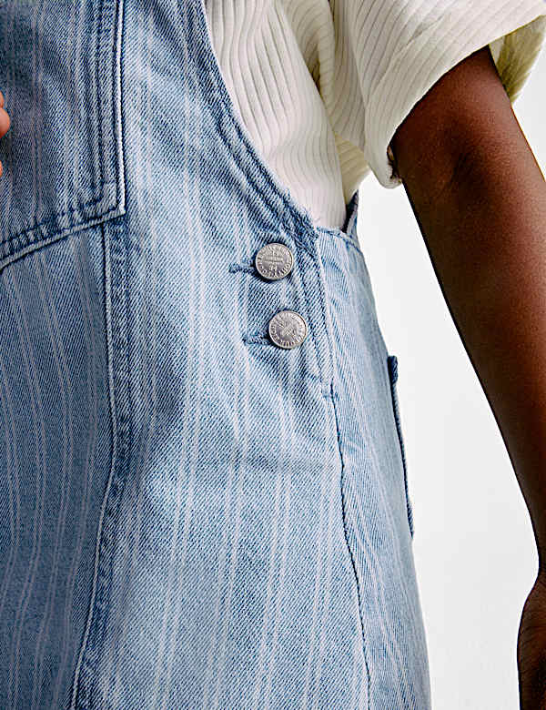 Denim Stripe Pinafore Outfit (2-8 Yrs)