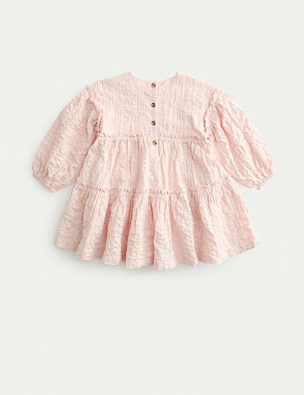 2pc Cotton Rich Tiered Dress with Scrunchie (2-8 Yrs)