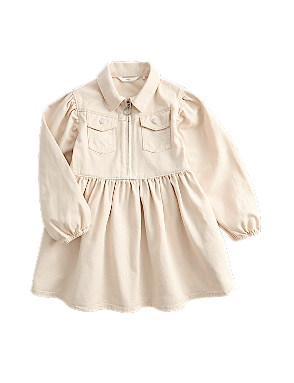 Pure Cotton Denim Dress (2-8 Yrs)