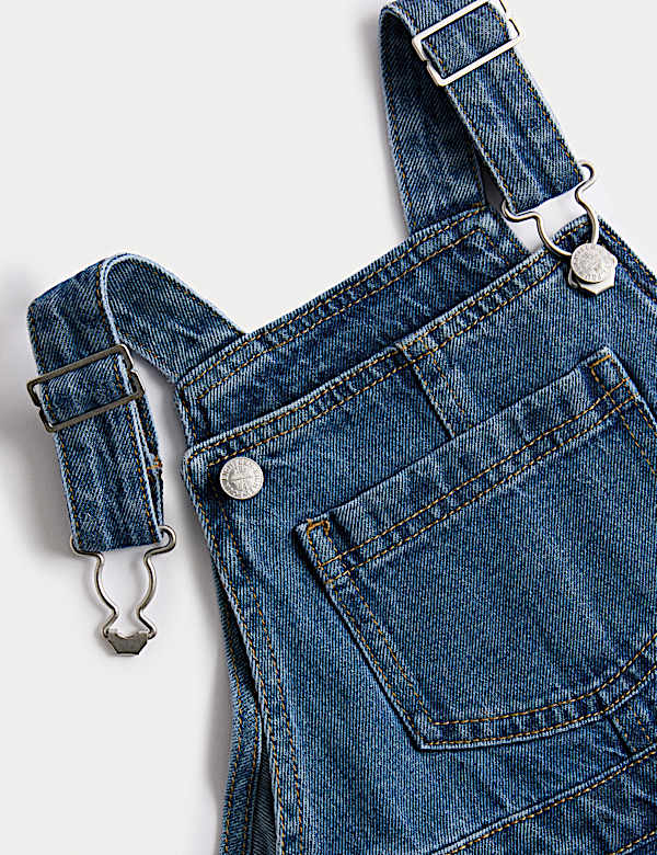 2pc Pure Cotton Denim Pinafore Outfit (2-8 Yrs)