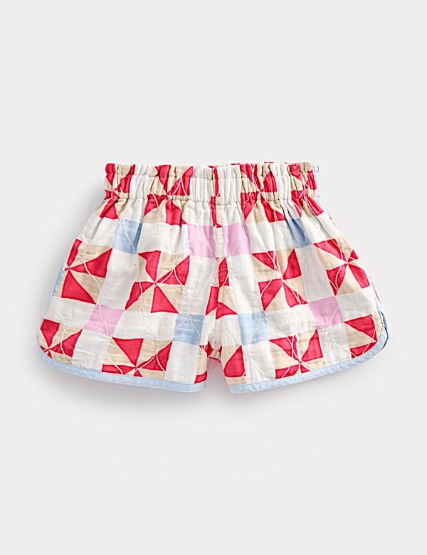 Pure Cotton Printed Quilted Shorts (2-8 Yrs) - PT