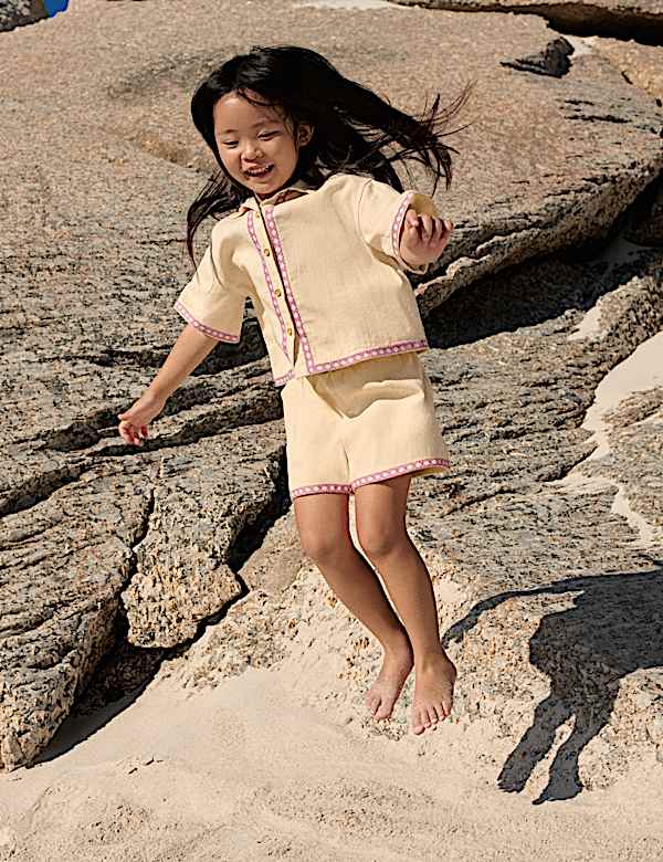 2 Piece Pure Cotton Palm Tree Outfit (2-10 Yrs)
