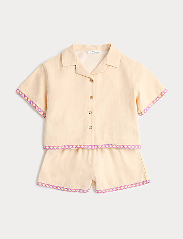 2 Piece Pure Cotton Palm Tree Outfit (2-10 Yrs)