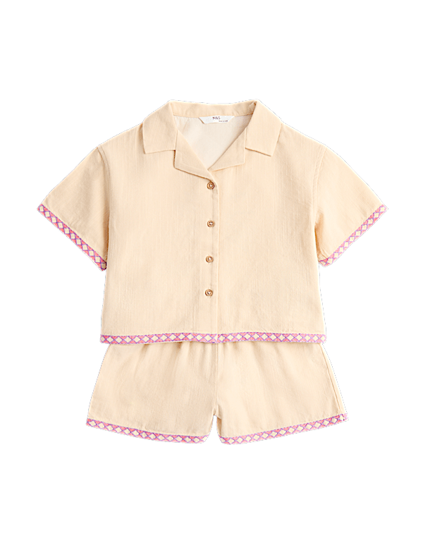 2 Piece Pure Cotton Palm Tree Outfit (2-10 Yrs)