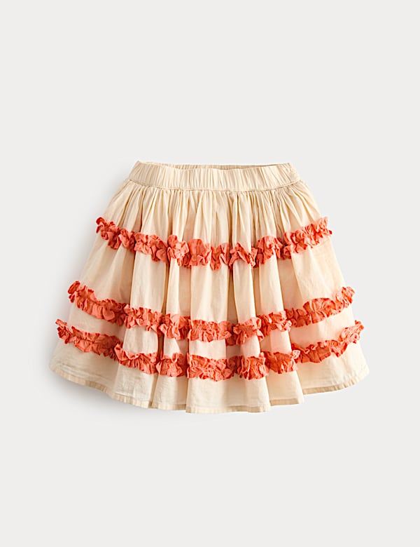 Pure Cotton Ruffle Skirt (2-10 Yrs) - NO
