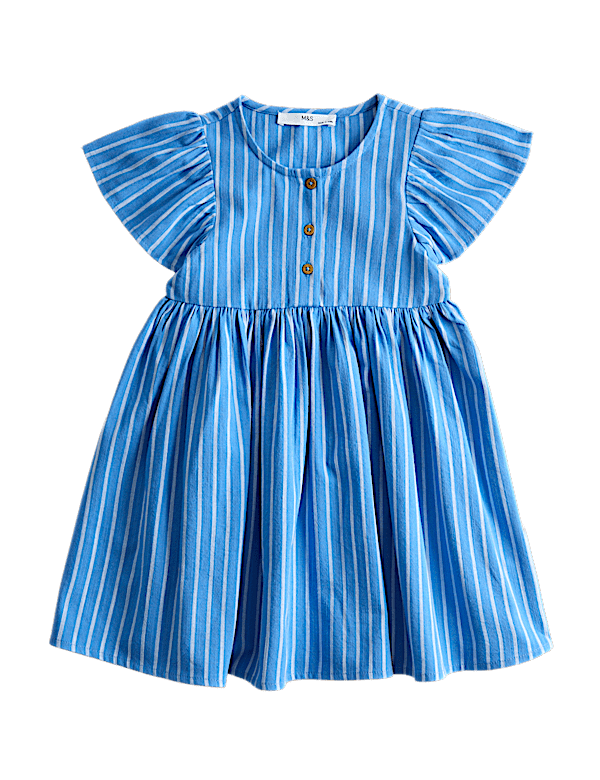 Pure Cotton Striped Dress (2-10 Yrs)
