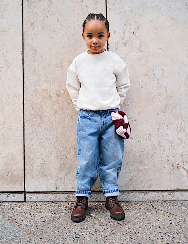 Denim Barrel Jeans (2-8 Yrs)