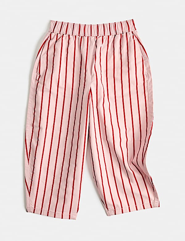 Cotton Rich Woven Striped Balloon Trousers (2-8 Yrs) - KG