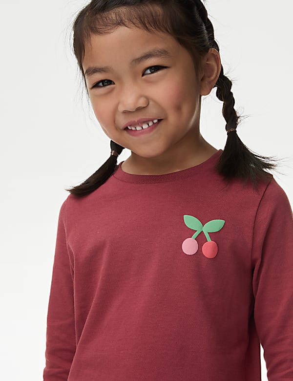 Pure Cotton Cherry Top (2-8 Yrs)