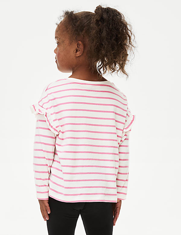 Pure Cotton Striped Top (2-8 Yrs)