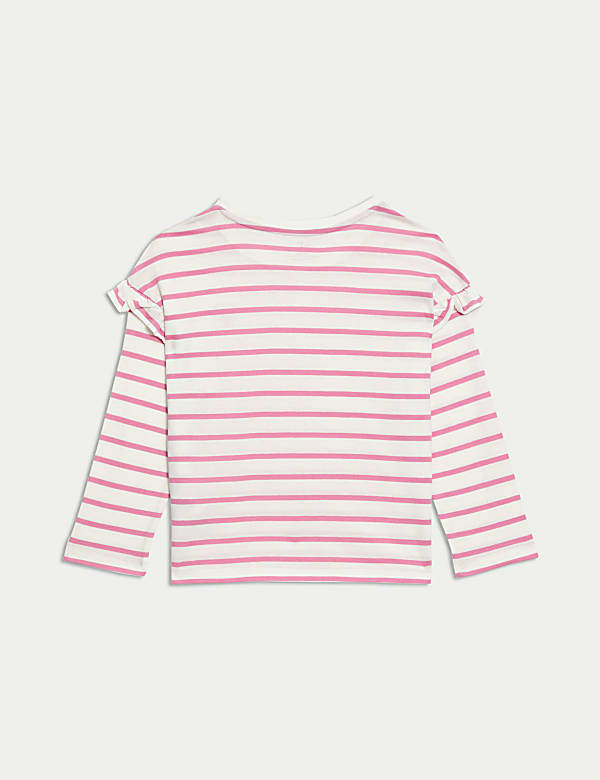 Pure Cotton Striped Top (2-8 Yrs)